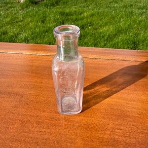 Mini Antique SB Schilling Apothecary Bottle Purpling Victorian Glass Apothecary.